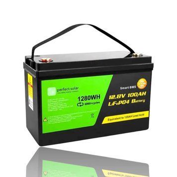 Аккумулятор литий-железо-фосфатный PerfectSolar LiFePO4 12.8V 100Ah Bluetooth (R24001) R24001 фото