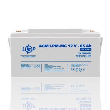 Мультигелевый аккумулятор LPM-MG 12V 65Ah AGM &mdash; герметичная свинцово-кислотная аккумуляторная батарея R24006 R24006 фото