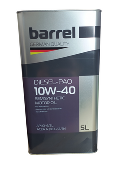Моторне масло BARREL 10W-40 DIESEL -PAO 5л 10W-40 PAO фото