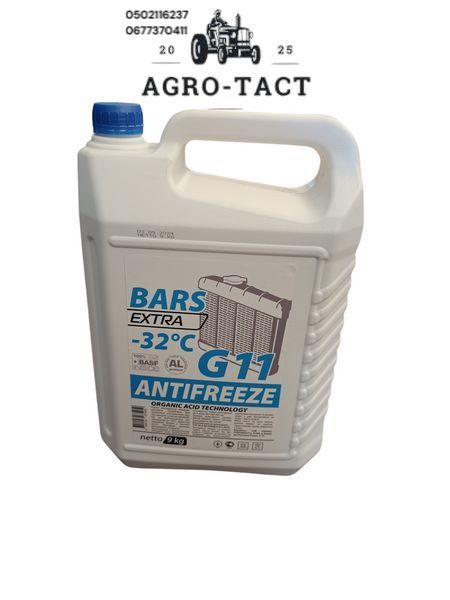 Антифриз Bars Extra G11 от -35 до +108 10л Blue Синий антифриз G-11 фото