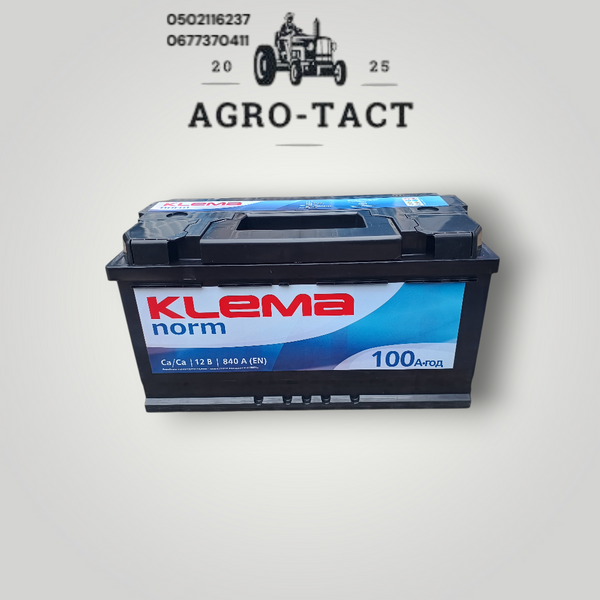 Автомобильный Акумулятор Klema norm 100Ah 840 R+ 24951 фото